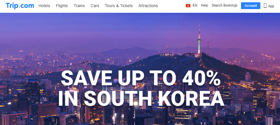 Trip.com 最新2020年4月優惠代碼/折扣碼/促銷代碼, Trip.com香港站 訂韓國酒店最高$125折扣